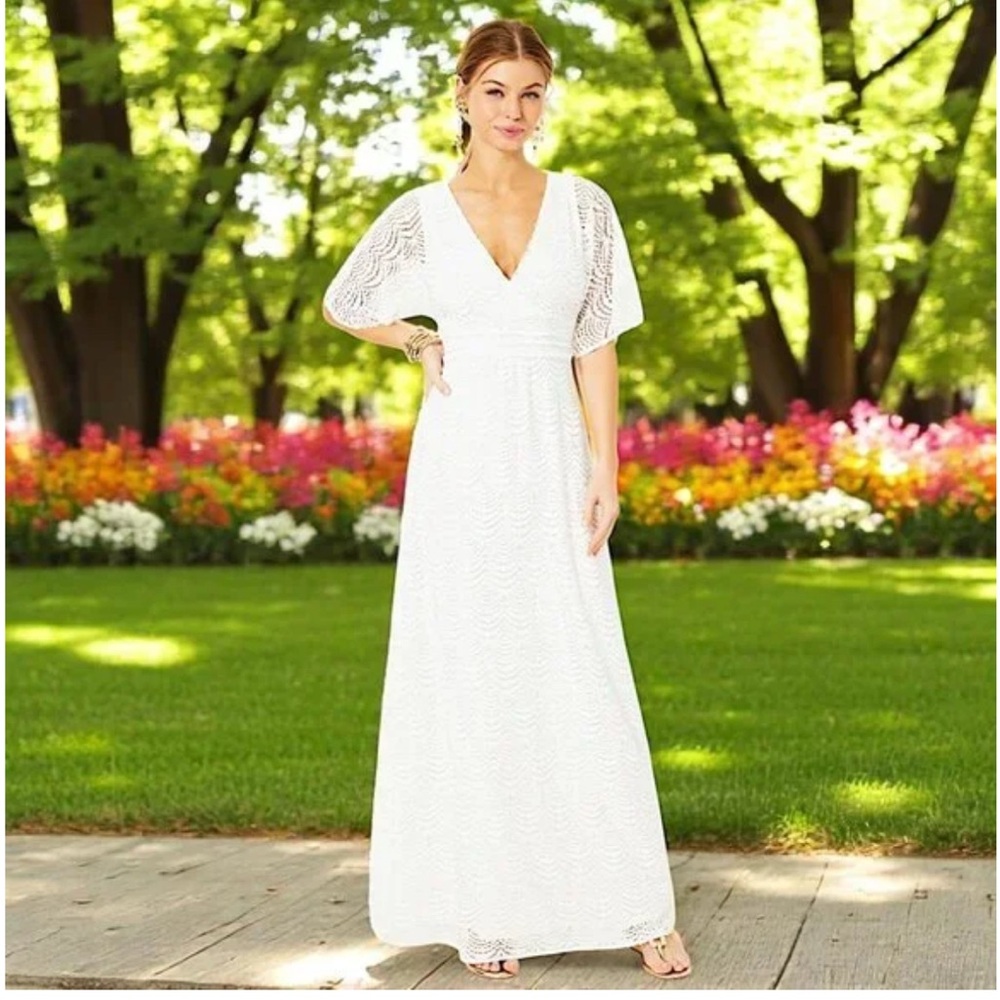 Lilly Pulitzer NWT Small Parigi Elbow Sleeve Maxi
